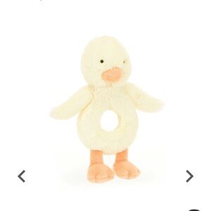 Jellycat Bashful Duckling Ring Rattle